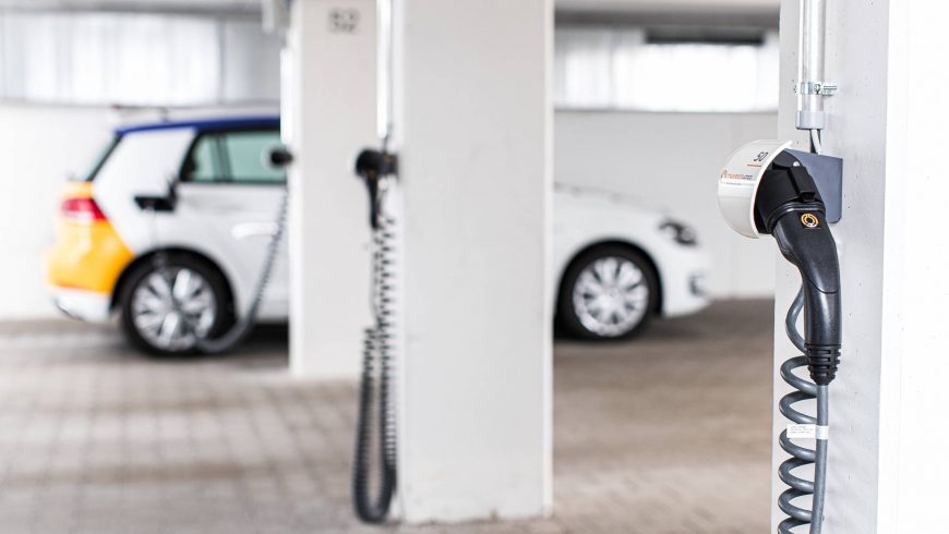 ChargeHere SingleCharger in der Tiefgarage
